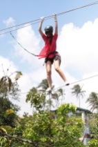 Richelle on high ropes